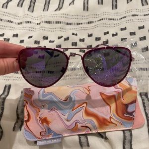 NWOT Purple Aviator sunglasses